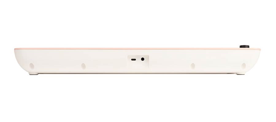 keyboard, 37 mini-size keys, with USB-C cable for power supply, 1 x 2 W - pink