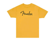 Fender spaghetti logo t-shirt, butterscotch, XL