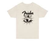 Fender world tour t-shirt, vintage white, S