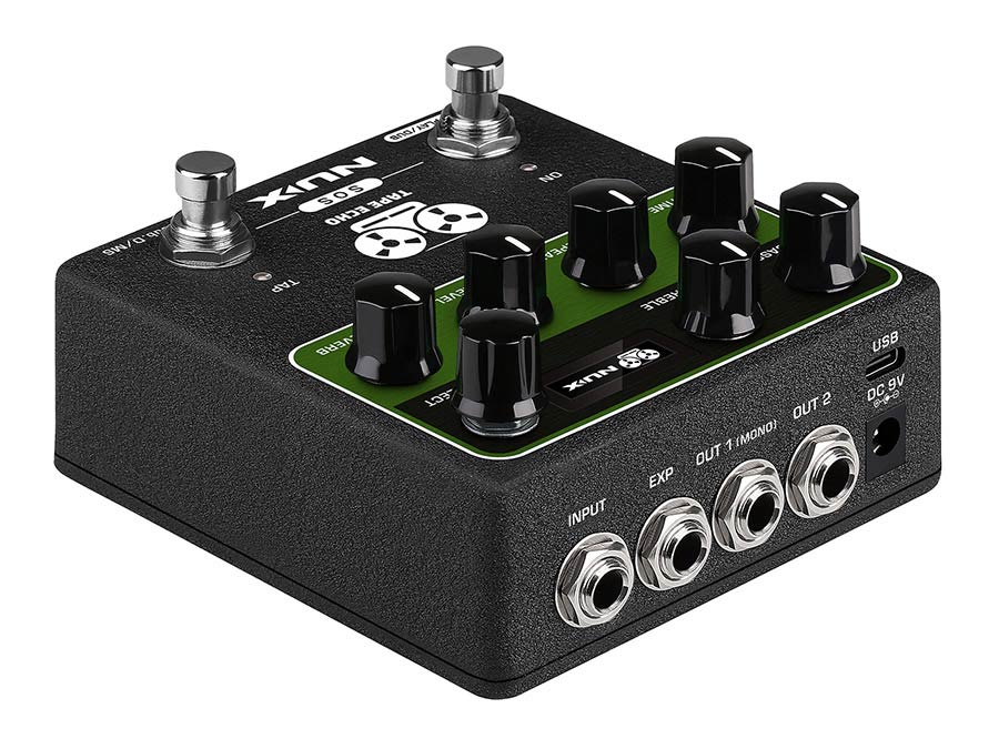 NUX: effectpedaal delay met tap tempo en spring reverb TAPE ECHO