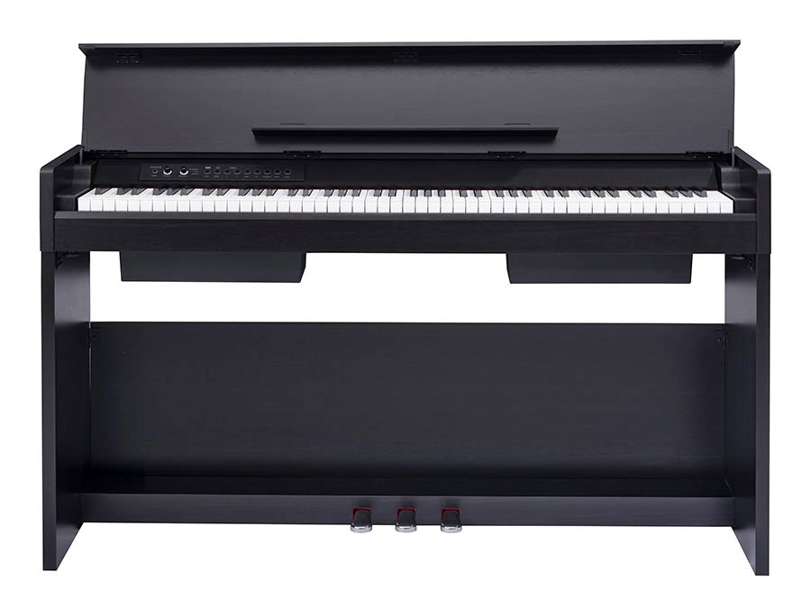 digital compact piano, 88 keys graded hammer action (GAC), 2 x 20 W, black satin