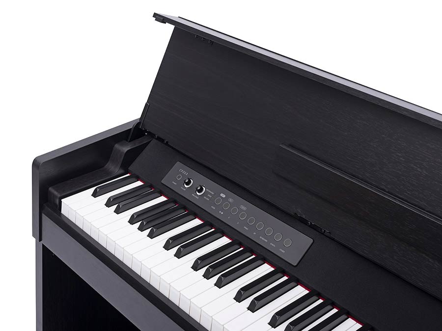 digital compact piano, 88 keys graded hammer action (GAC), 2 x 20 W, black satin