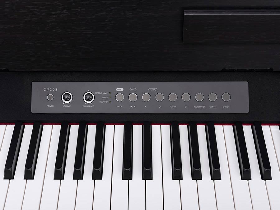 digital compact piano, 88 keys graded hammer action (GAC), 2 x 20 W, black satin