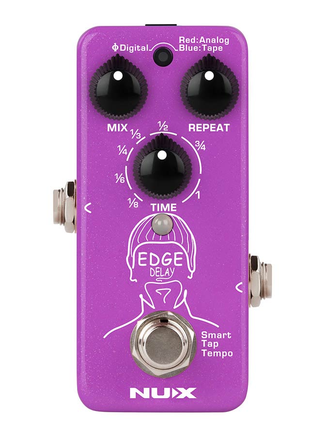 NUX NDD-3 Edge Delay effectpedaal met 3 delaytypen en Smart Tap Tempo