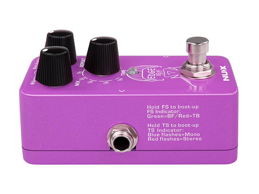 NUX NDD-3 Edge Delay effectpedaal met 3 delaytypen en Smart Tap Tempo
