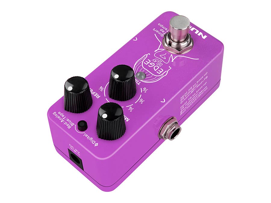 NUX NDD-3 Edge Delay effectpedaal met 3 delaytypen en Smart Tap Tempo