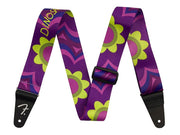 Fender guitar strap Magenta Flower