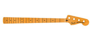 Fender Precision to Jazz Bass conversion neck, 20 medium jumbo frets, 12" maple fingerboard, MIM