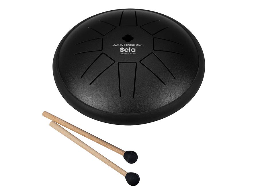 Sela Tongue Drum 6", 8 Tongues, C Major, zwart