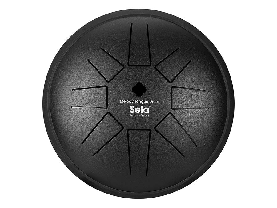 Sela Tongue Drum 6", 8 Tongues, C Major, zwart