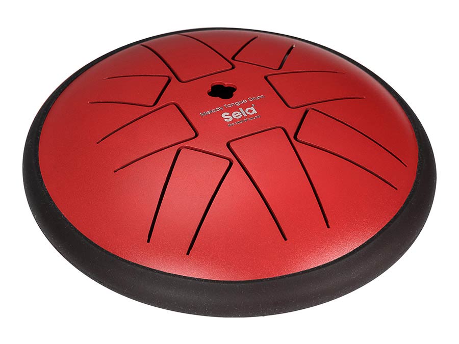 Sela Tongue Drum 6", 8 Tongues, F Minor, rood