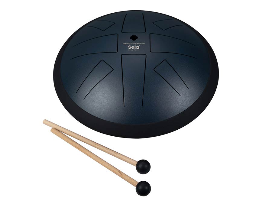 Sela Tongue Drum 10", 8 Tongues, D Akebono, Navy blauw