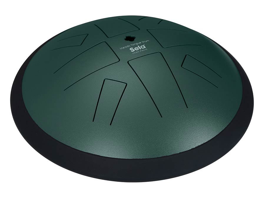 Sela Tongue Drum 10", 8 Tongues, C Golden Gate, Dark Green