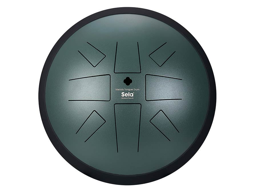 Sela Tongue Drum 10", 8 Tongues, C Golden Gate, Dark Green