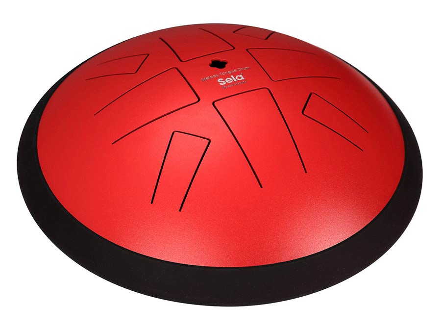 Sela Tongue Drum 10", 8 Tongues, C Pygmy, rood
