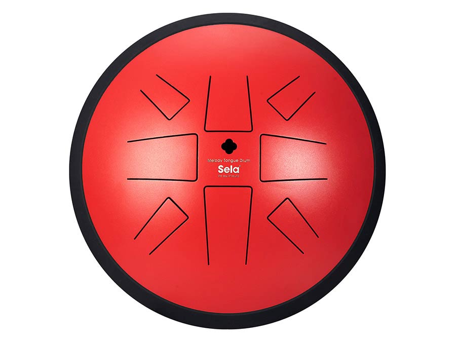 Sela Tongue Drum 10", 8 Tongues, C Pygmy, rood