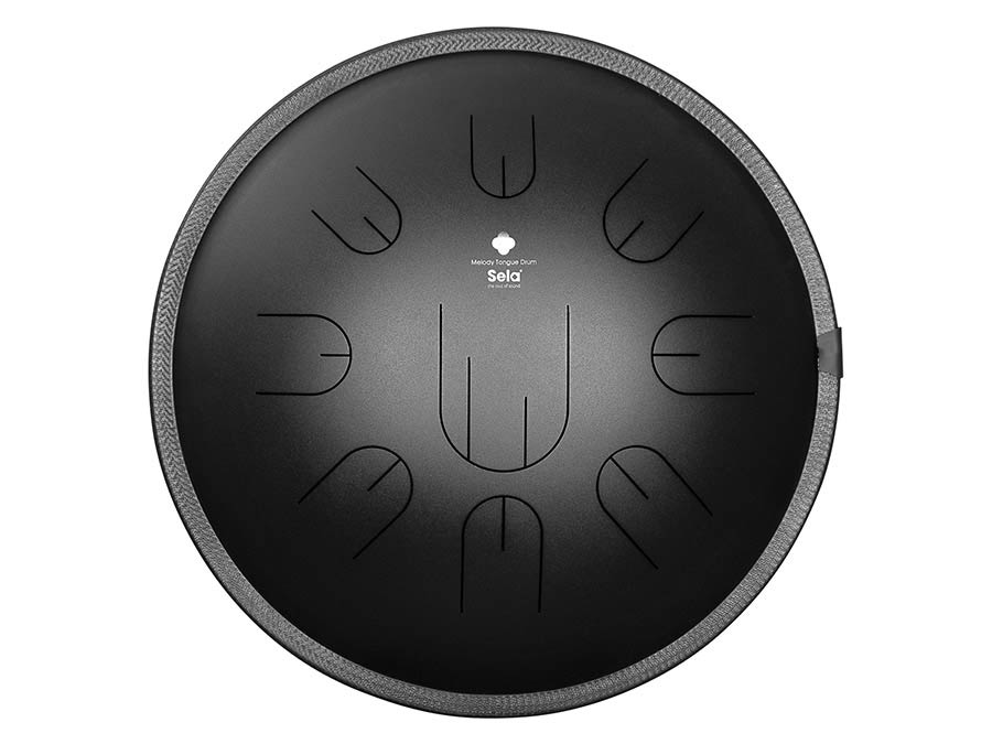 Sela Tongue Drum 14", 9 Tongues, D Kurd, zwart