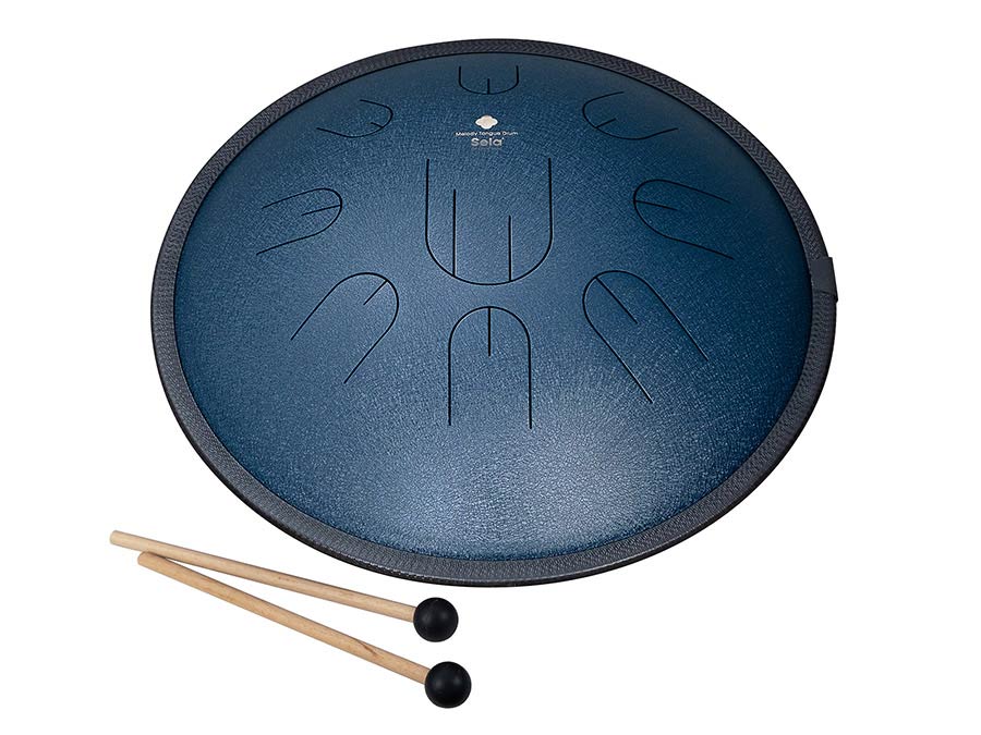 Sela Tongue Drum 14", 9 Tongues, D Amara, Navy blauw