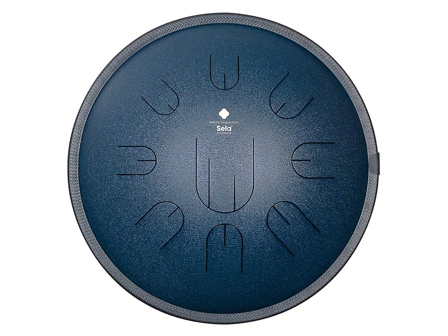 Sela Tongue Drum 14", 9 Tongues, D Amara, Navy blauw