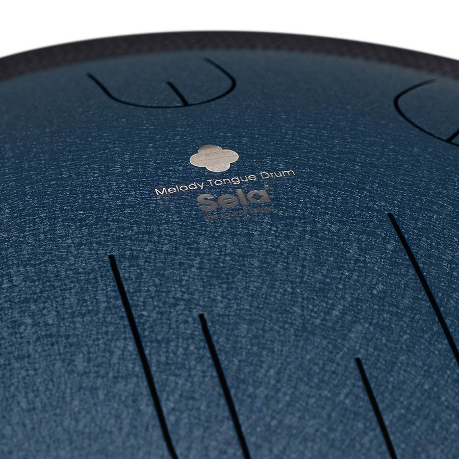 Sela Tongue Drum 14", 9 Tongues, D Amara, Navy blauw