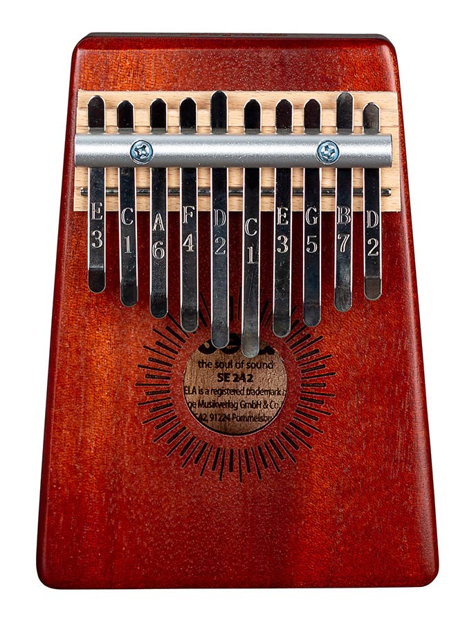 Sela Kalimba Mahogany 10" rood