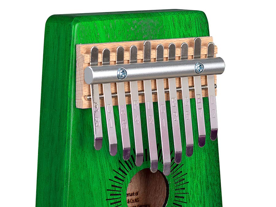 Sela Kalimba Mahogany 10" Green