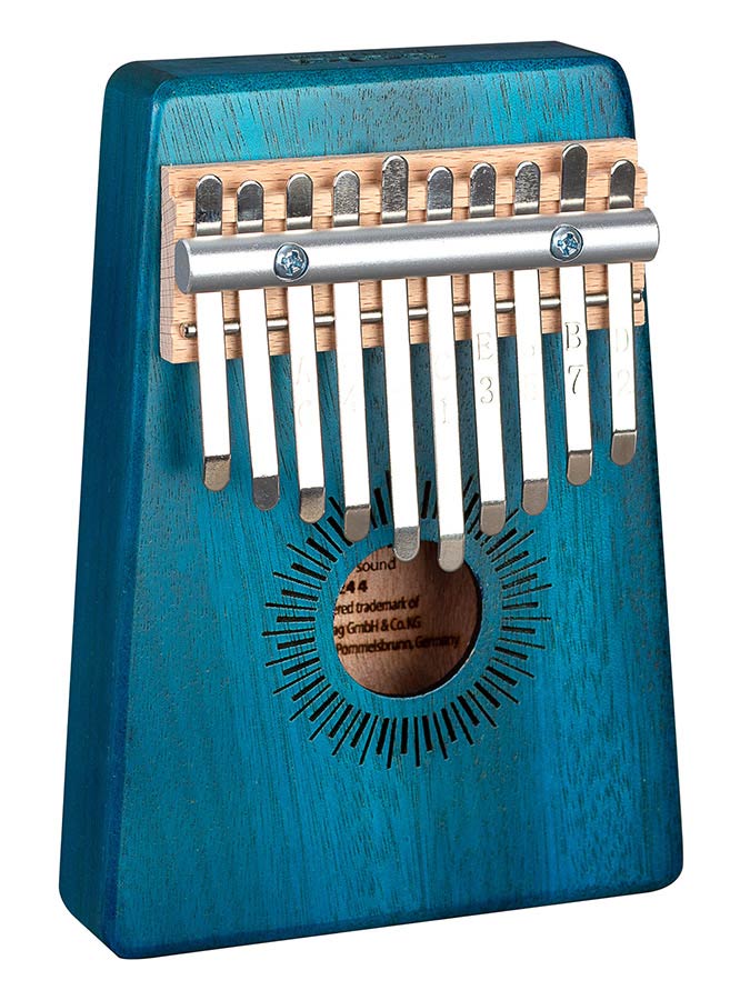 Sela Kalimba Mahogany 10" blauw