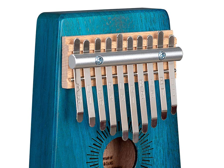Sela Kalimba Mahogany 10" blauw