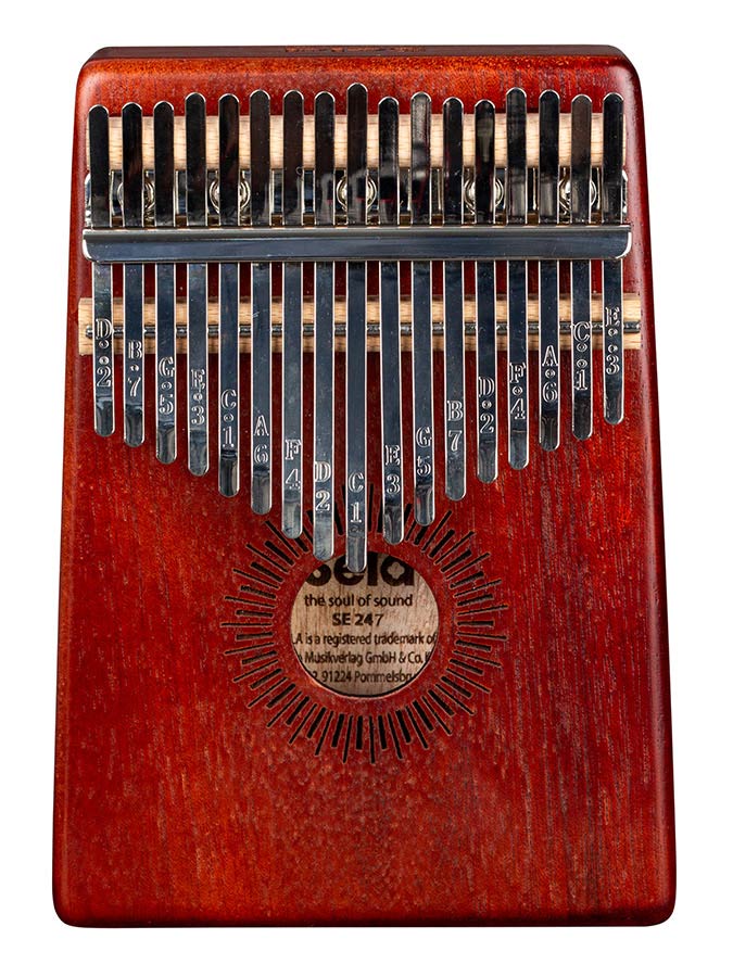 Sela Kalimba Mahogany 17" rood