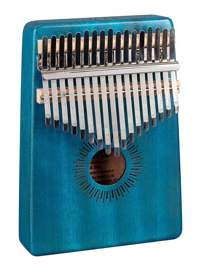 Sela Kalimba Mahogany 17" blauw