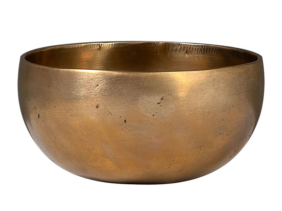 Sela Brass Singing Bowl 12cm, met klopper, viltring en katoenen tas