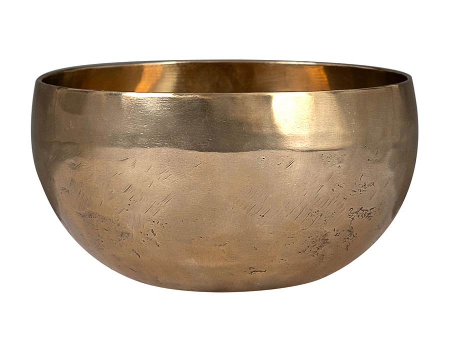 Sela Brass Singing Bowl 15cm, met klopper, viltring en katoenen tas