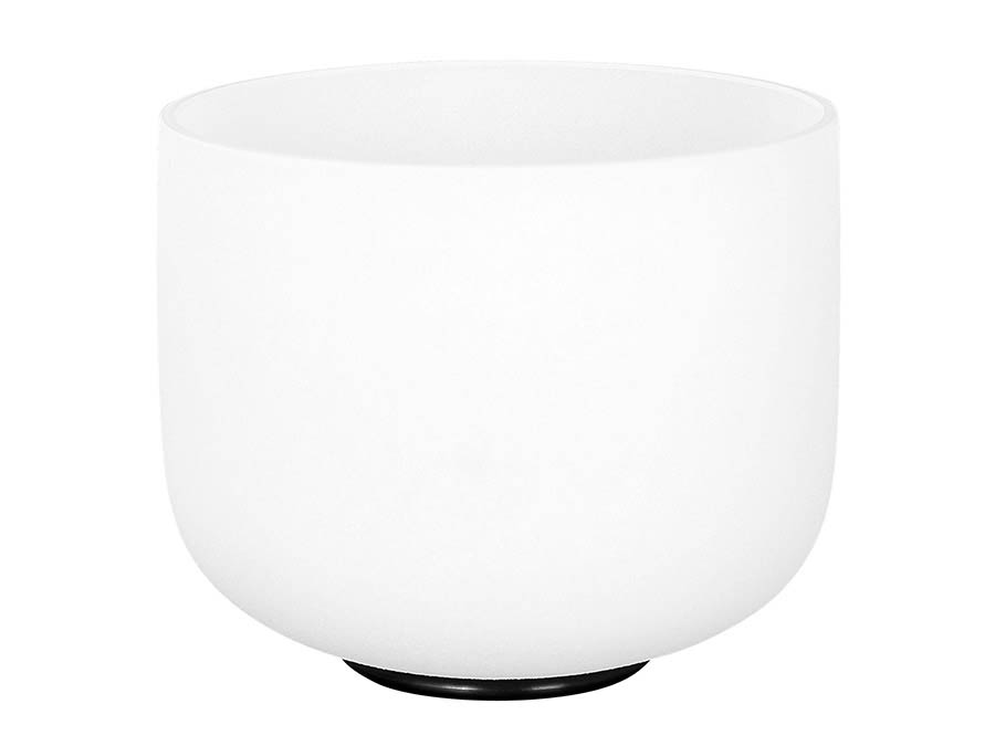 Sela Quartz Crystal Singing Bowl 8" 440hz B, met klopper en siliconen ring