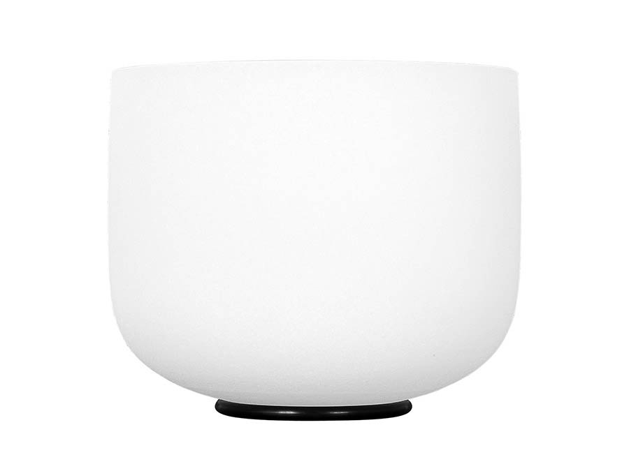 Sela Quartz Crystal Singing Bowl 8" 440hz B, met klopper en siliconen ring
