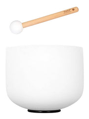Sela Quartz Crystal Singing Bowl 9" 440hz A, met klopper en siliconen ring