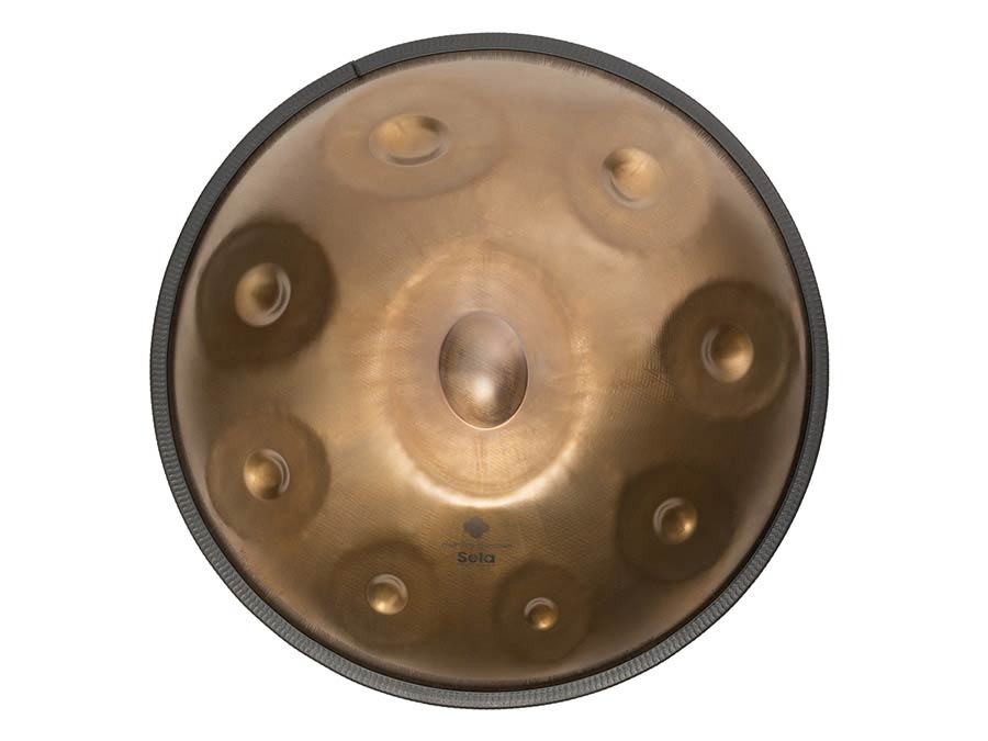 Sela Stainless Steel Handpan D Kurd 440 Hz, inclusief gevoerde tas