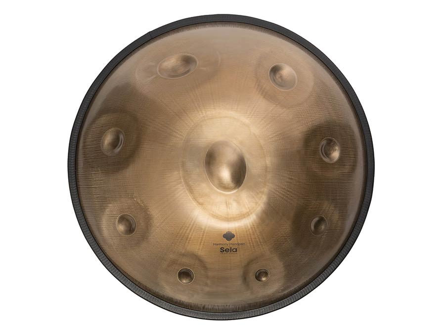 Sela Stainless Steel Handpan Bb2 Amara 440 Hz, inclusief gevoerde tas