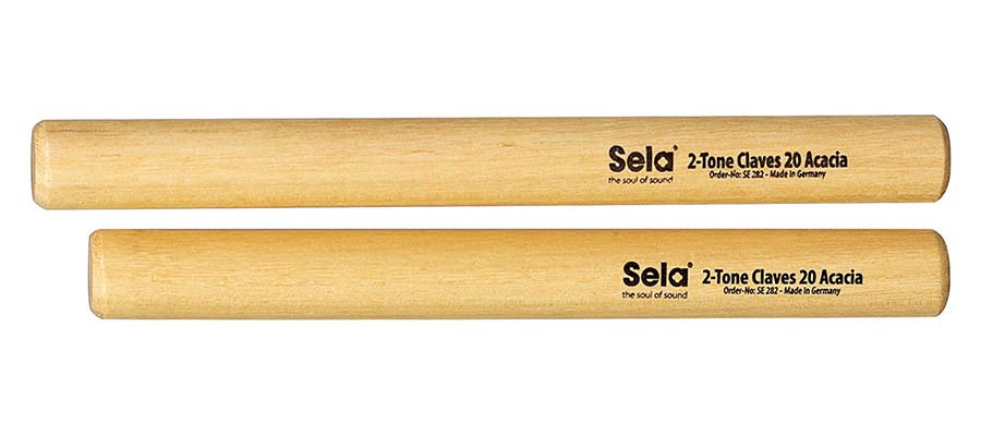 Sela 2-Tone Claves 20mm, Acacia