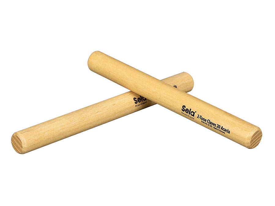Sela 2-Tone Claves 20mm, Acacia
