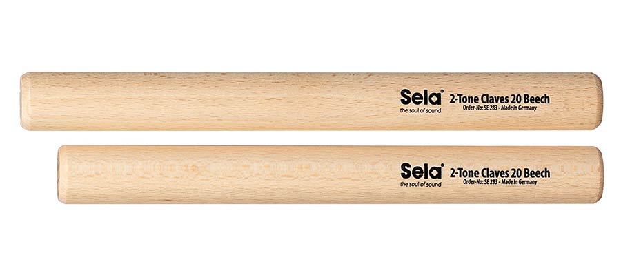 Sela 2-Tone Claves 20mm, Beech