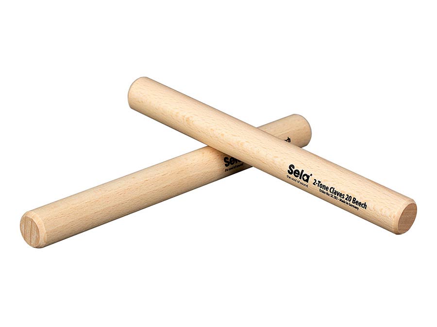 Sela 2-Tone Claves 20mm, Beech