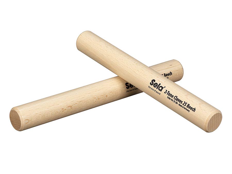 Sela 2-Tone Claves 25mm, Beech