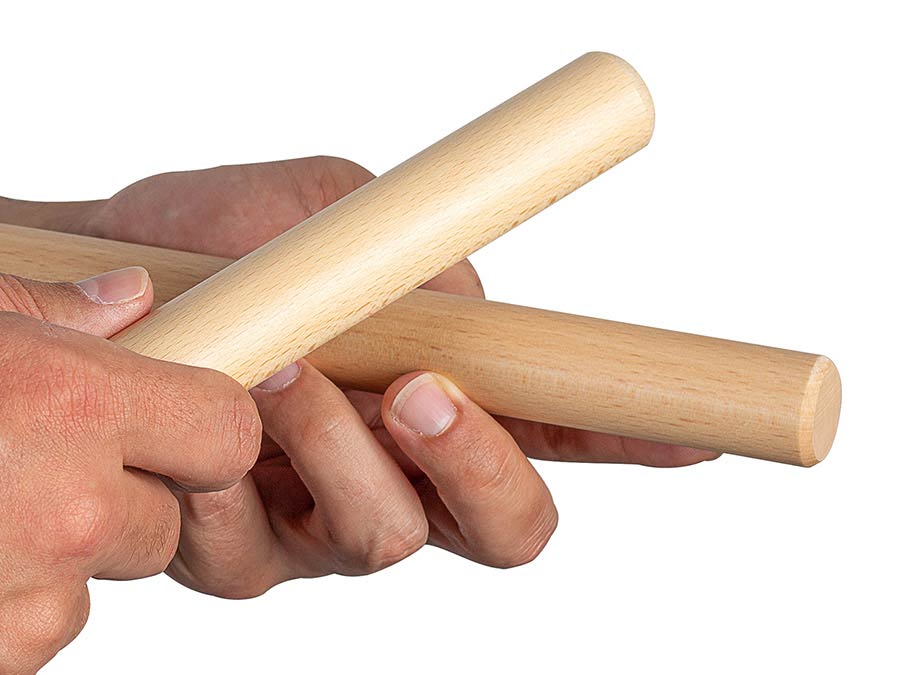 Sela 2-Tone Claves 25mm, Beech