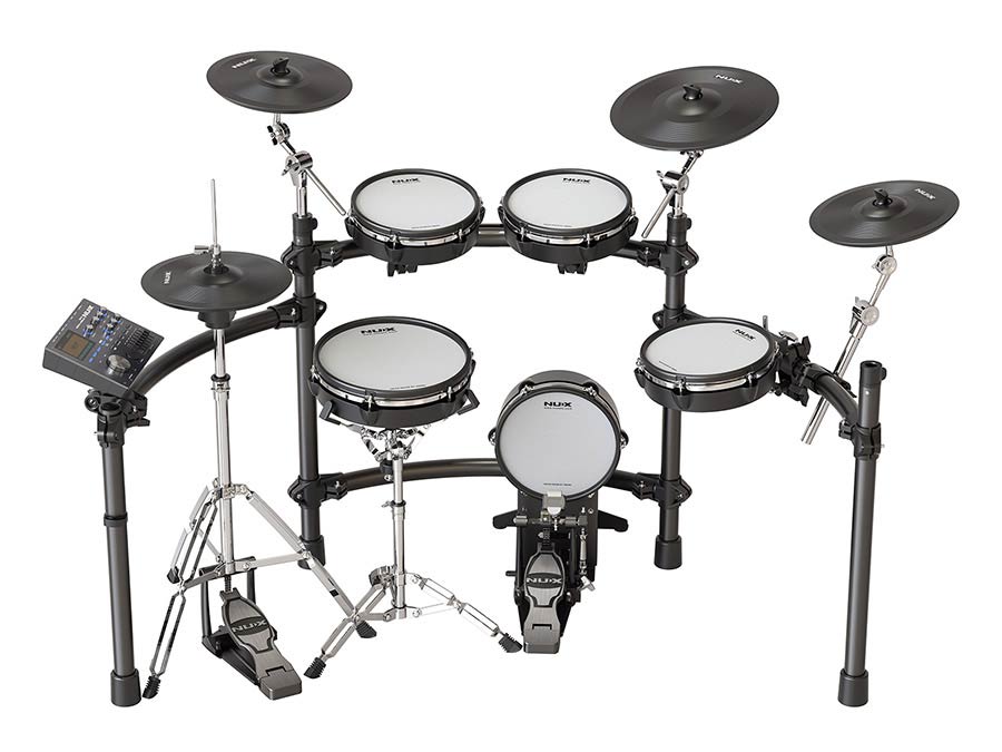 NUX DM-8 digitaal drumstel met REMO-Meshvellen en USB-Multitrackopname