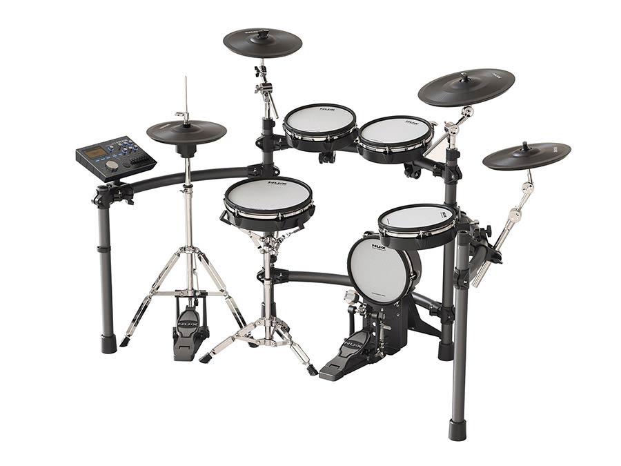 NUX DM-8 digitaal drumstel met REMO-Meshvellen en USB-Multitrackopname
