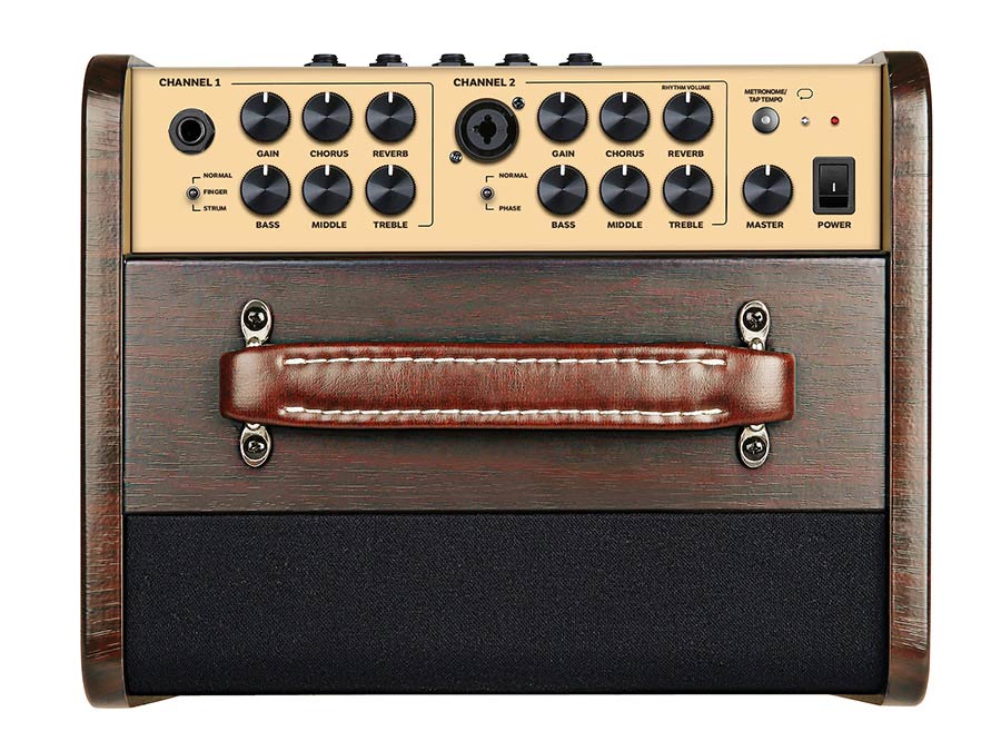 Richwood RPF-65 akoestische gitaarversterker, 2 kanalen, chorus en reverb, 60W