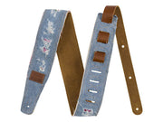 Fender Wrangler ripped denim strap, indigo