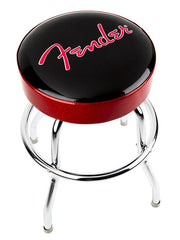 Fender red sparkle logo barstool, black/red sparkle, 24"