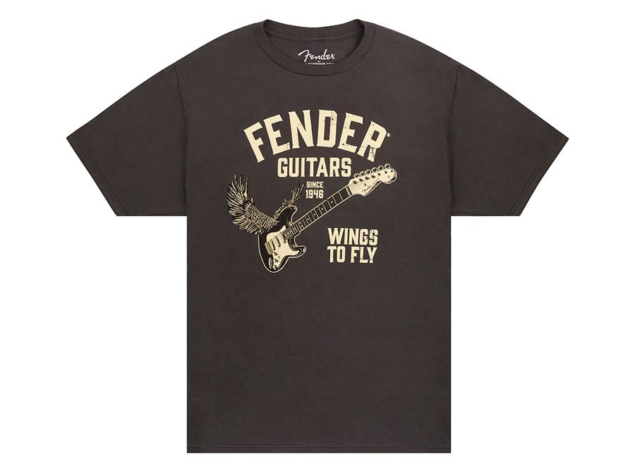 Fender Wings To Fly T-Shirt, vintage black, XL