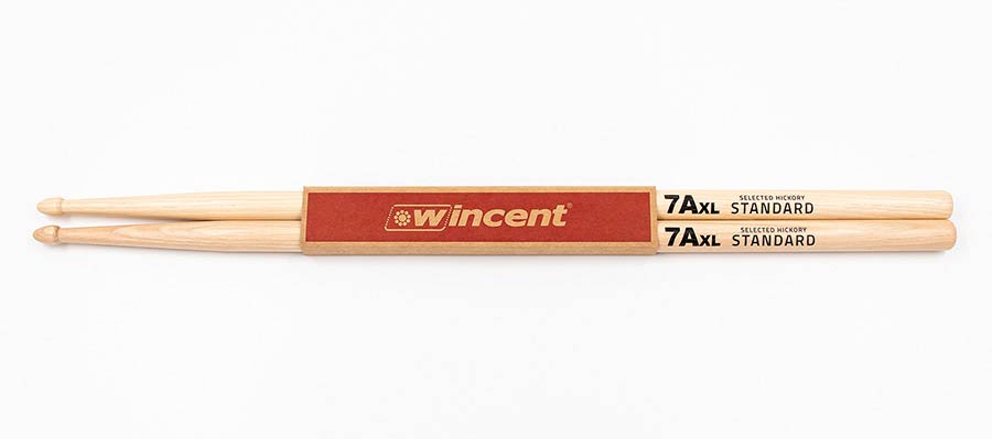 Wincent W-7AXL 7A XL Hickory Drumstokken – 406 x 13,6 mm